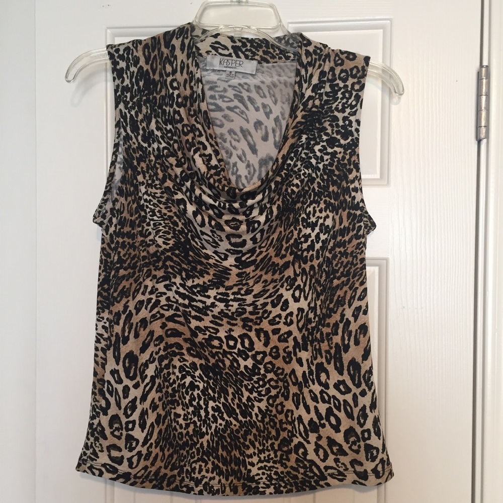 Kasper Animal Print Blouse